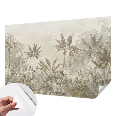 Foto behang voor de keuken Tropische jungle