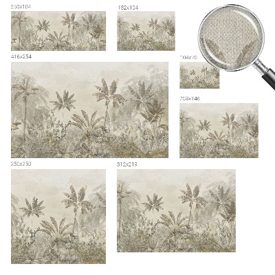 Foto behang voor de keuken Tropische jungle