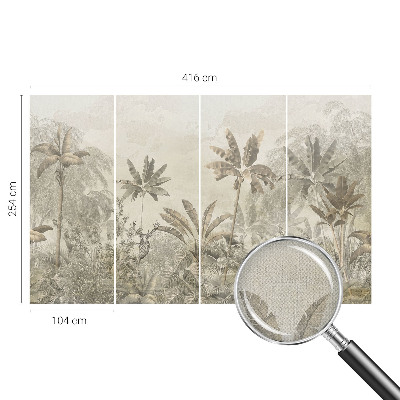 Foto behang voor de keuken Tropische jungle
