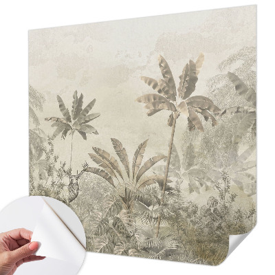 Foto behang voor de keuken Tropische jungle
