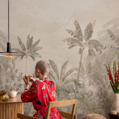 Foto behang voor de keuken Tropische jungle