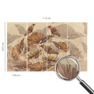 Fotobehang zelfklevend met herfstachtige elegantie