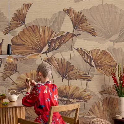 Fotobehang zelfklevend met herfstachtige elegantie