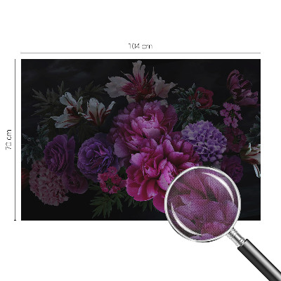 Zelfklevend fotobehang op maat Bloemige elegantie