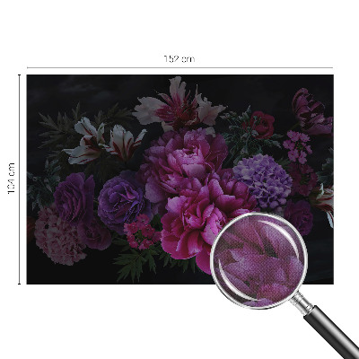 Zelfklevend fotobehang op maat Bloemige elegantie