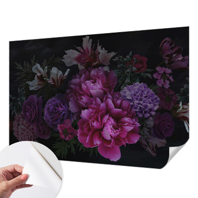 Zelfklevend fotobehang op maat Bloemige elegantie