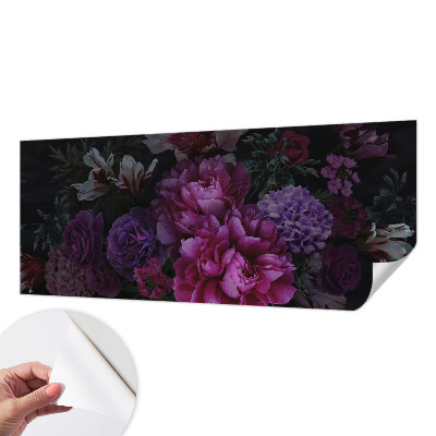 Zelfklevend fotobehang op maat Bloemige elegantie