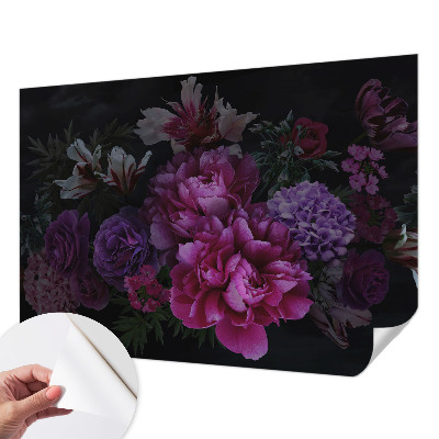 Zelfklevend fotobehang op maat Bloemige elegantie