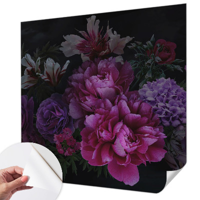 Zelfklevend fotobehang op maat Bloemige elegantie