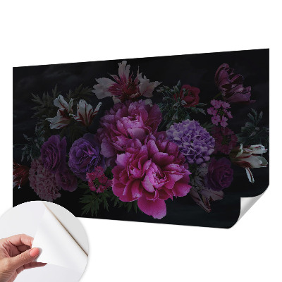 Zelfklevend fotobehang op maat Bloemige elegantie