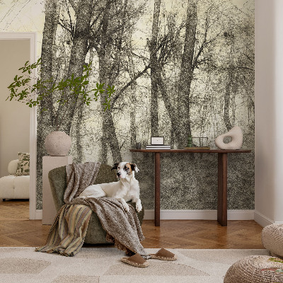 Foto behang voor de kinderkamer met het motief 'Bosmelancholie'
