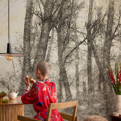 Foto behang voor de kinderkamer Bosmelancholie