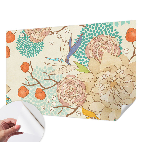 Fotobehang kinderkamer Bloemenfantasie