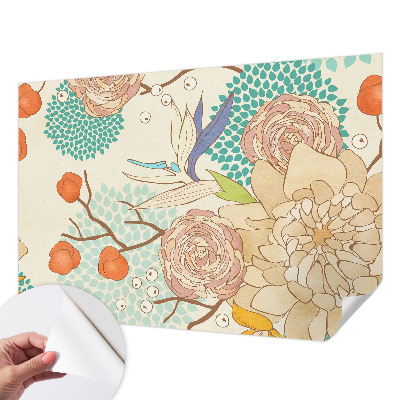 Fotobehang kinderkamer Bloemenfantasie