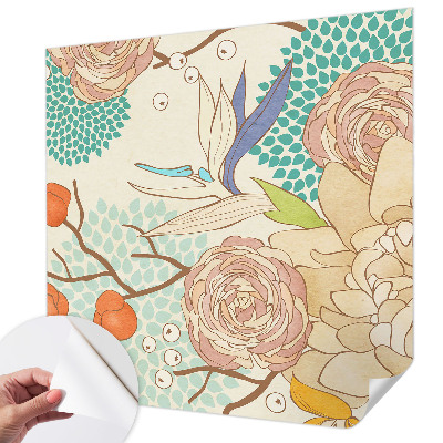 Fotobehang kinderkamer Bloemenfantasie