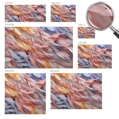 Fotobehang voor kinderkamer met pastelkleurige veren