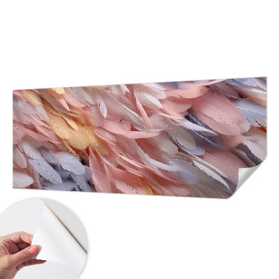 Fotobehang voor kinderkamer Pastelkleurige veren