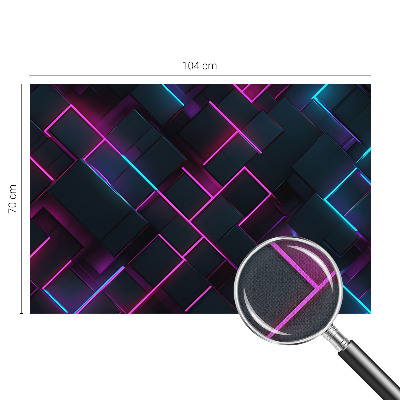 Fotobehang voor de kinderkamer met neon geometrische vormen