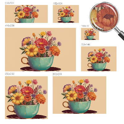 Fotobehang zelfklevend Een kleurrijk boeket