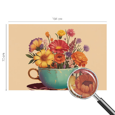 Fotobehang zelfklevend Een kleurrijk boeket