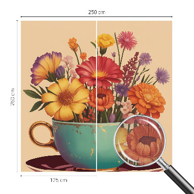 Fotobehang zelfklevend Een kleurrijk boeket