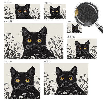 Zelfklevend fotobehang op maat Kattenbloemen