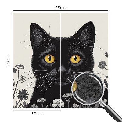 Zelfklevend fotobehang op maat Kattenbloemen