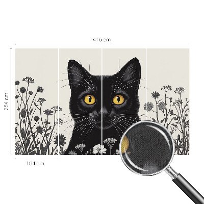 Zelfklevend fotobehang op maat Kattenbloemen