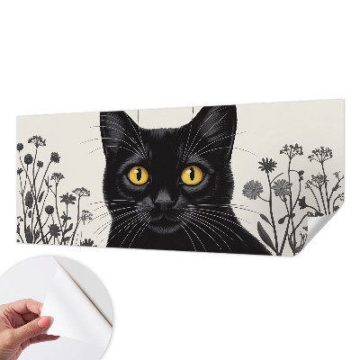 Zelfklevend fotobehang op maat Kattenbloemen