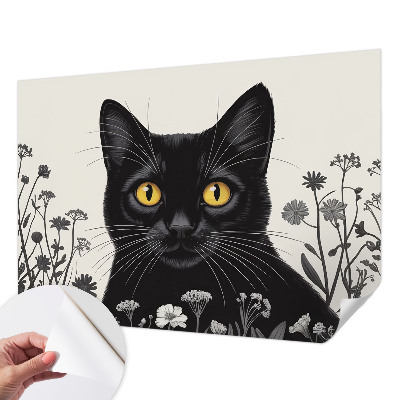 Zelfklevend fotobehang op maat Kattenbloemen