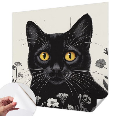Zelfklevend fotobehang op maat Kattenbloemen