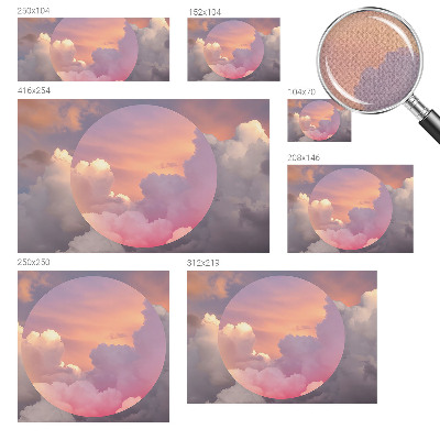 3D fotobehang Etherische wolken