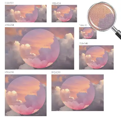 3D fotobehang met een motief van etherische wolken