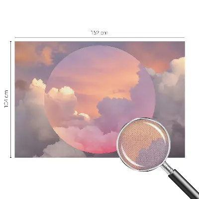 3D fotobehang met een motief van etherische wolken