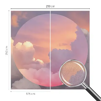 3D fotobehang met een motief van etherische wolken