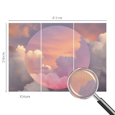 3D fotobehang Etherische wolken