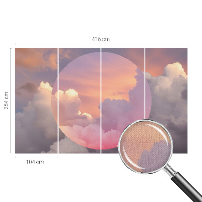 3D fotobehang Etherische wolken