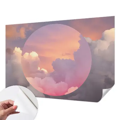 3D fotobehang met een motief van etherische wolken