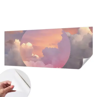 3D fotobehang met een motief van etherische wolken