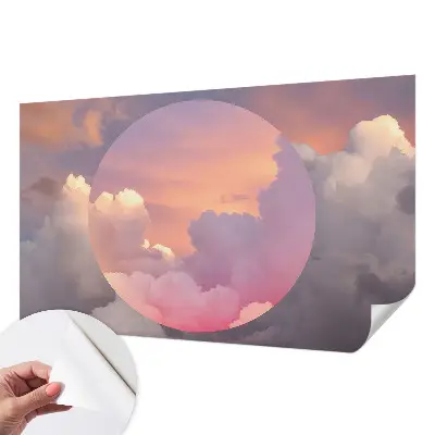 3D fotobehang met een motief van etherische wolken