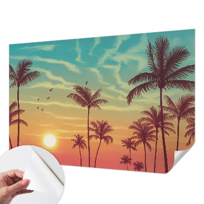 Fotobehang babykamer Tropisch landschap