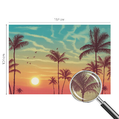 Fotobehang babykamer Tropisch landschap