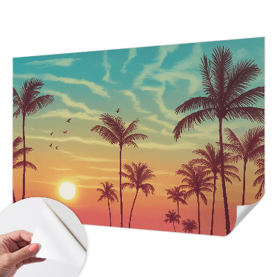 Fotobehang babykamer Tropisch landschap
