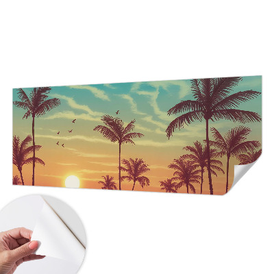 Fotobehang babykamer Tropisch landschap