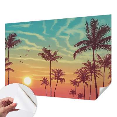 Fotobehang babykamer Tropisch landschap