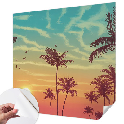Fotobehang babykamer Tropisch landschap