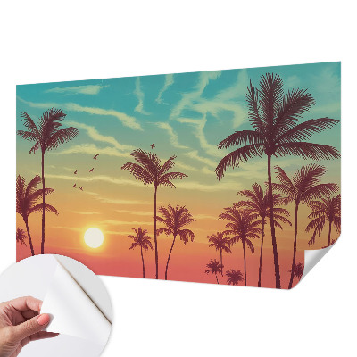 Fotobehang babykamer Tropisch landschap