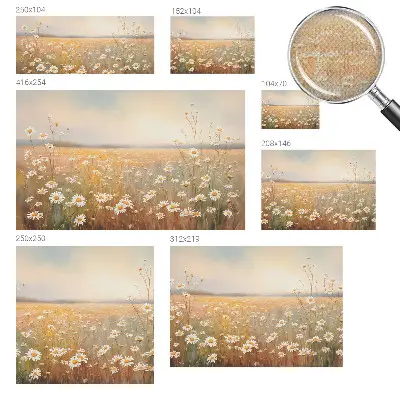 Fotobehang zelfklevend met een bloemenweide als motief
