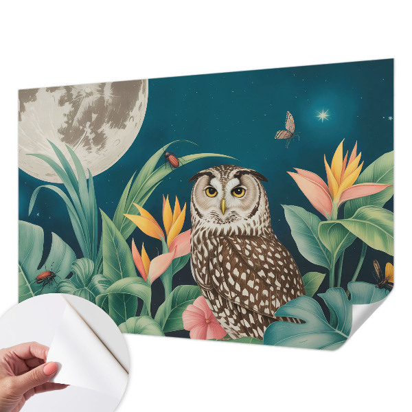 Zelfklevend fotobehang op maat Maansafari