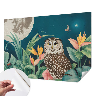 Zelfklevend fotobehang op maat Maansafari